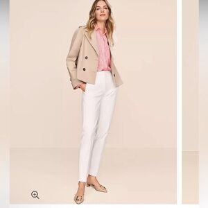 AnnTaylor factory signature straight through hip & thigh cropped red pants Sz00P